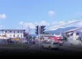 El Socorro Road as seen from the Churchill Roosevelt Highway, Trinidad